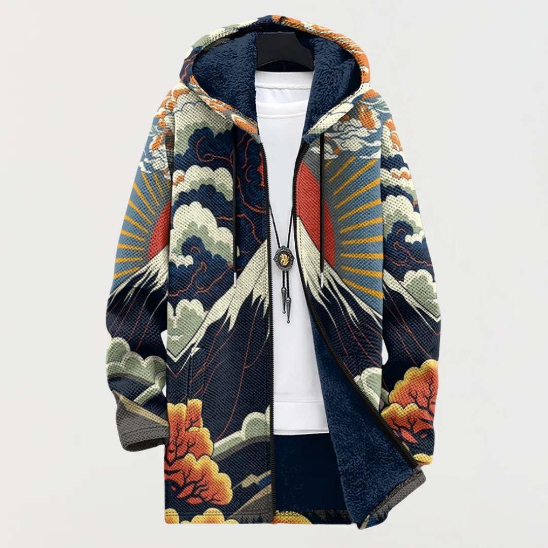 Aoife - Manteau à Capuche avec Imprimé Alba