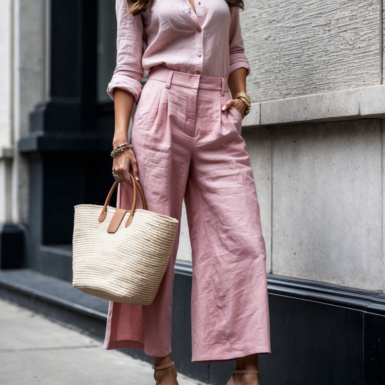 Isaure - Look Casual Chic Rose