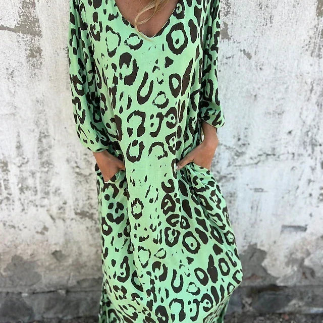 Jessa - Robe Maxi Léopard
