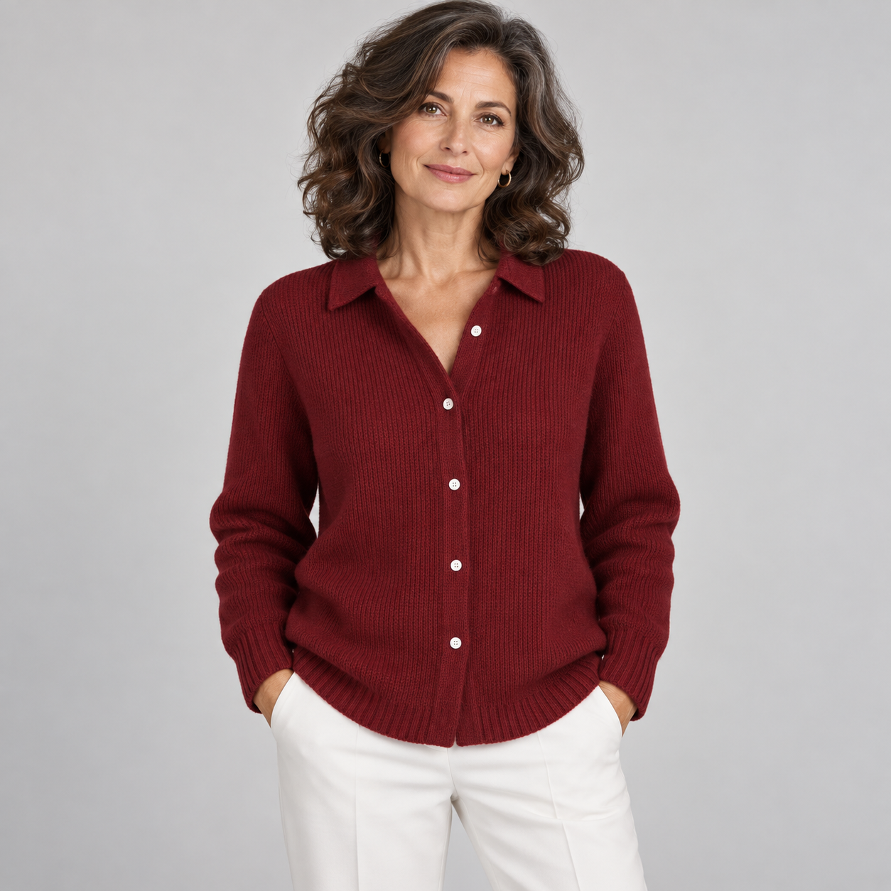 Sophie | Cardigan texturé à boutons