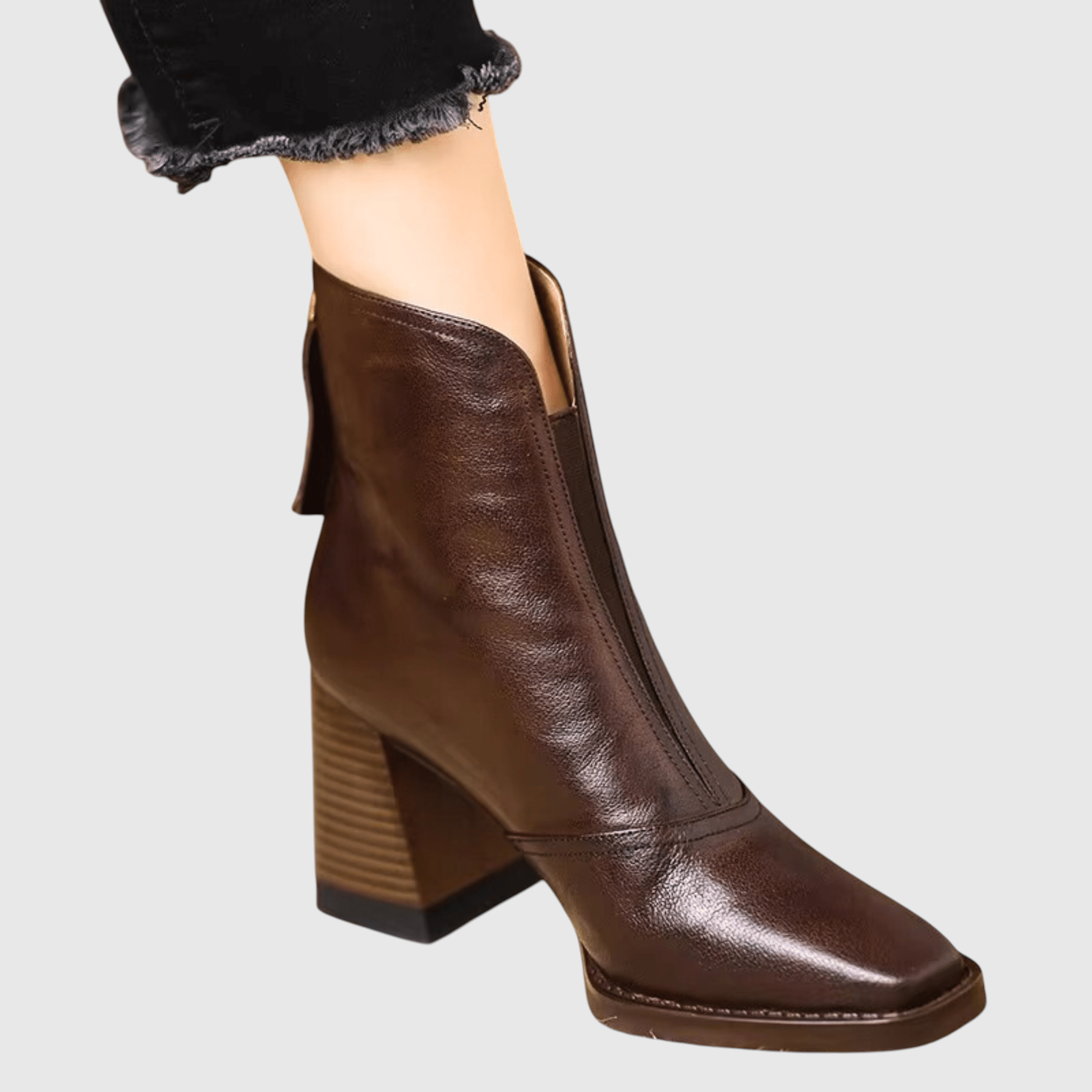 Claudia | Bottines de luxe à talon moyen