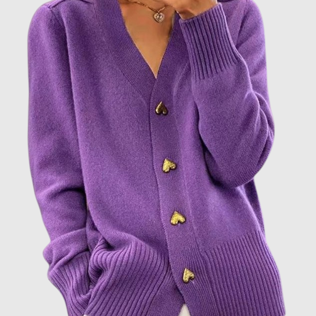 Amy | Cardigan Élégant en Maille