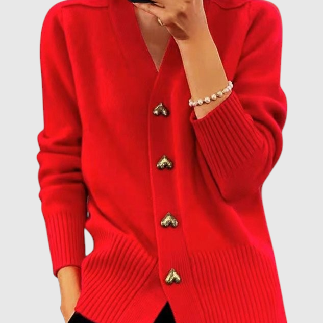 Amy | Cardigan Élégant en Maille