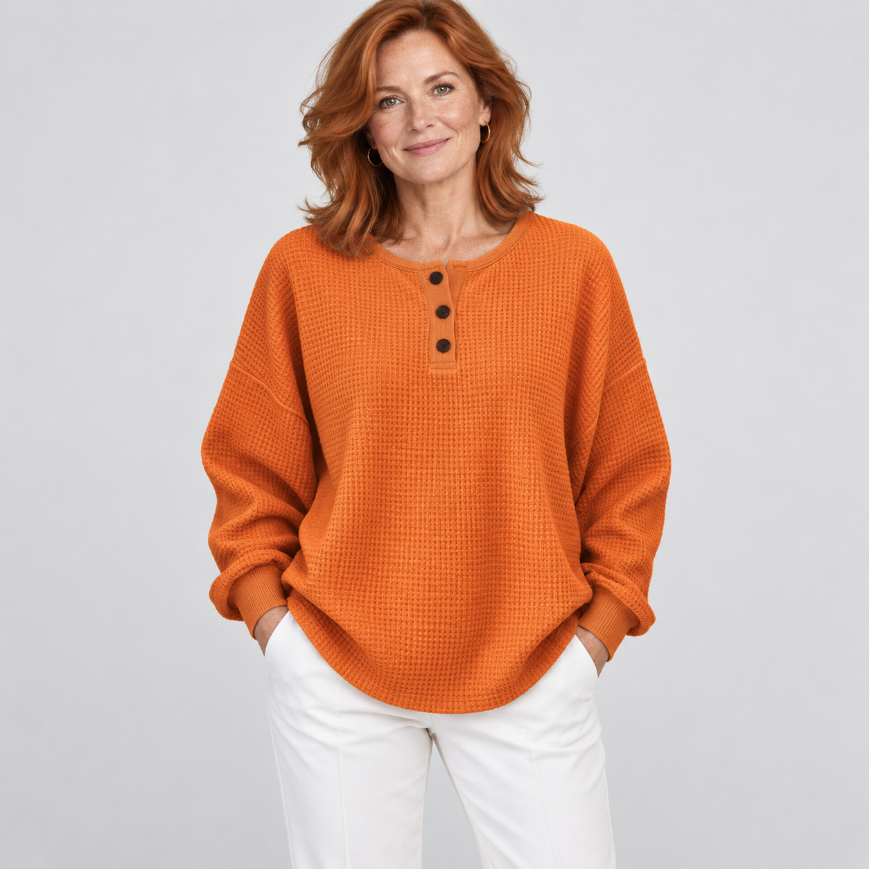 Louise | Pull en doux tricot gaufré